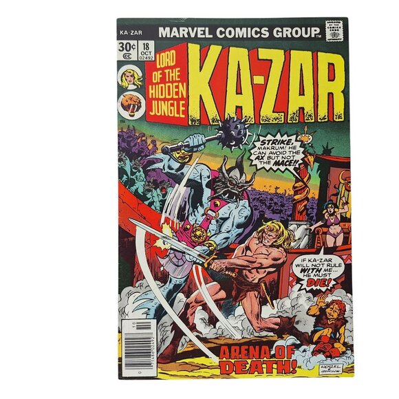 Marvel Ka-Zar #18 Comic Book 1976 Bagged - Picture 1 of 2